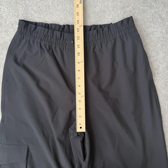 Spanx Pants Womens Large Black Cargo Jogger Elastic Waist Bungee Cuffs Stretch - Picture 7 of 12
